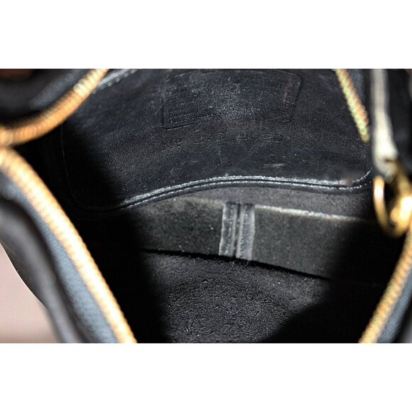 Coach Vintage - Ergo Mini Zip Bag 9020 in Black + Brass, USA 1997 - EUC! - Picture 8 of 9